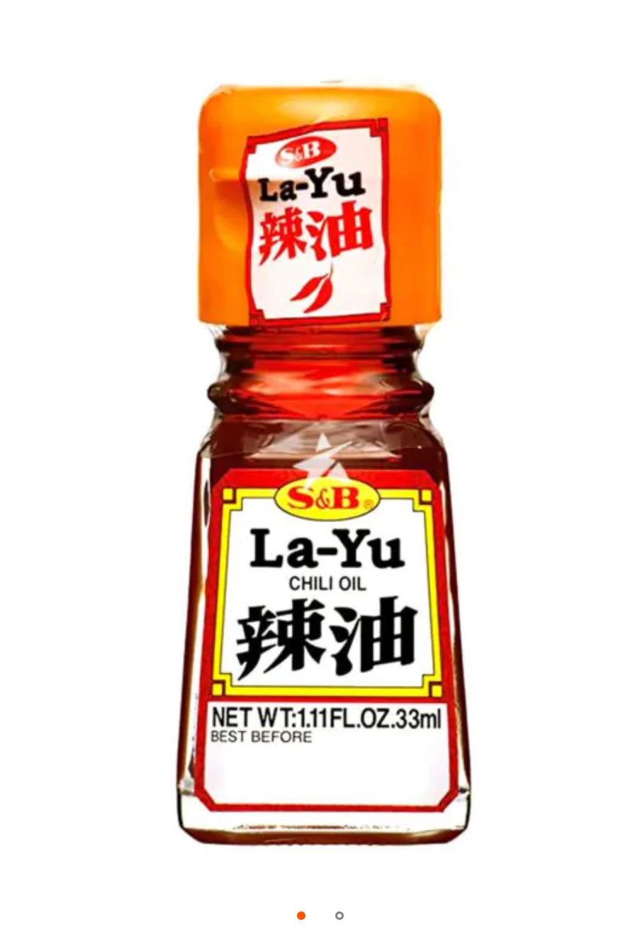 S&B La-Yu Chili Oil 1.11 Fl. Oz 33ml