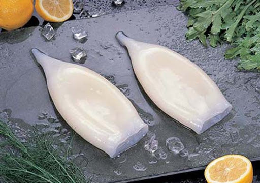 Frozen Cleaned Prepared Squid Tubes 1kg(4-5pcs)