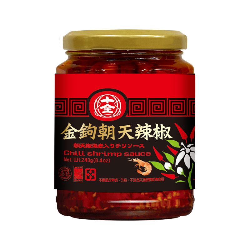 EF - Hot Chili Sauce with shrimp 240g（金鉤）